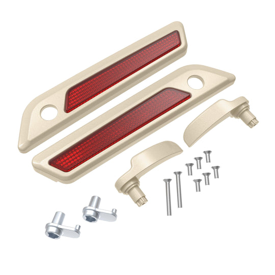 COLOR MATCHED SADDLEBAG LID LEVER & LATCH COVER SET KIT FOR 2014+ HARLEY TOURING