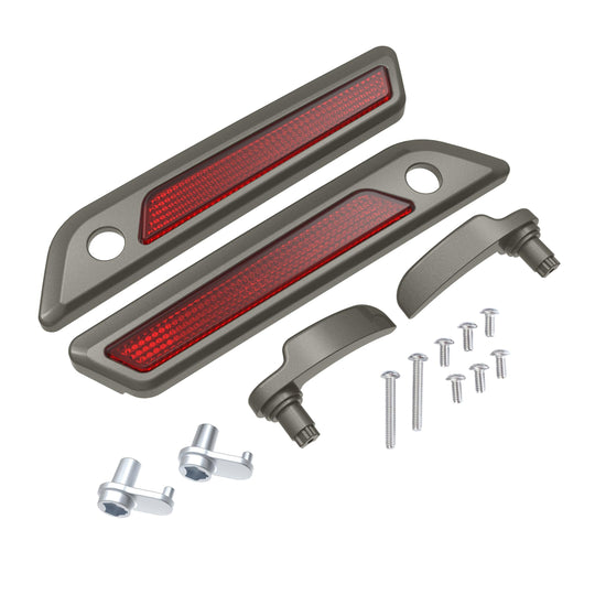 COLOR MATCHED SADDLEBAG LID LEVER & LATCH COVER SET KIT FOR 2014+ HARLEY TOURING