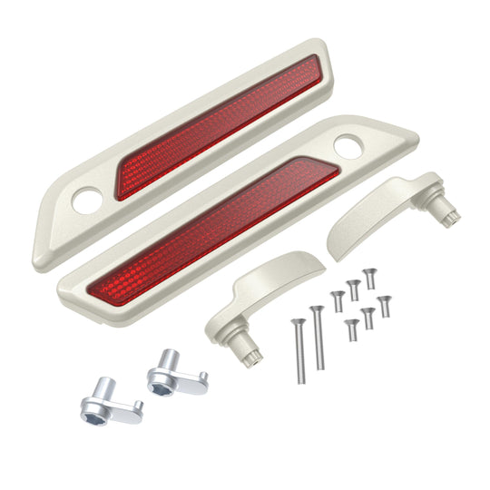 COLOR MATCHED SADDLEBAG LID LEVER & LATCH COVER SET KIT FOR 2014+ HARLEY TOURING