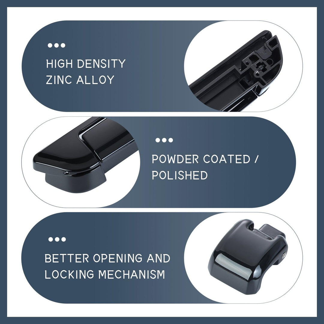 Tour Trunk Pack Latches and Hinges: Color-Matched Kit for Mocardine, Razor, Chopped, and King Tour Trunk Packs