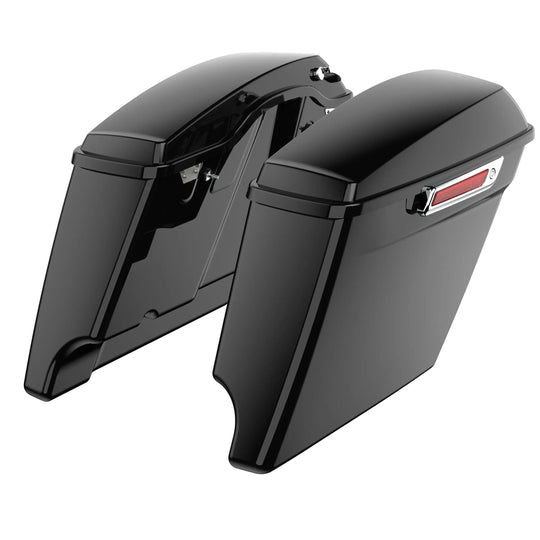 3.93'' STRETCHED SADDLEBAG BOTTOMS WITH LIDS FOR HARLEY DAVIDSON 2014+ TOURING - Mocardine