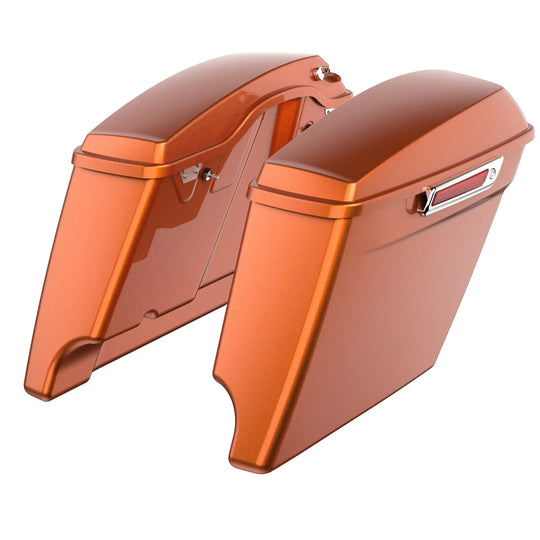 3.93'' STRETCHED SADDLEBAG BOTTOMS WITH LIDS FOR HARLEY DAVIDSON 2014+ TOURING - Mocardine