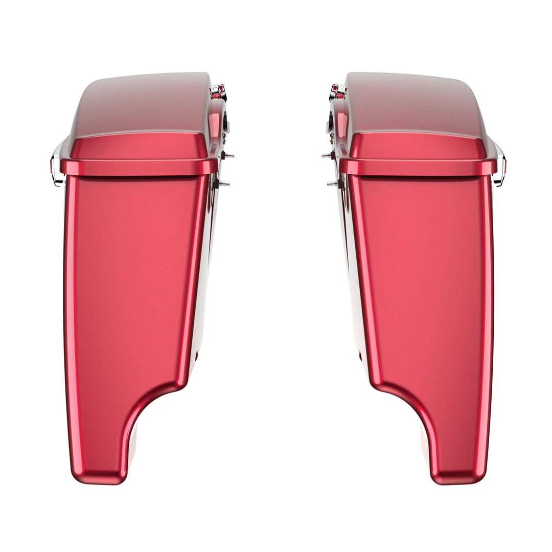 3.93'' STRETCHED SADDLEBAG BOTTOMS WITH LIDS FOR HARLEY DAVIDSON 2014+ TOURING - Mocardine
