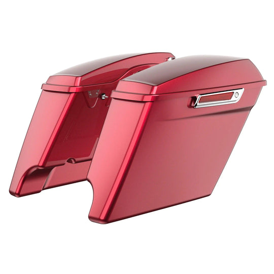 3.93'' STRETCHED SADDLEBAG BOTTOMS WITH LIDS FOR HARLEY DAVIDSON 2014+ TOURING - Mocardine