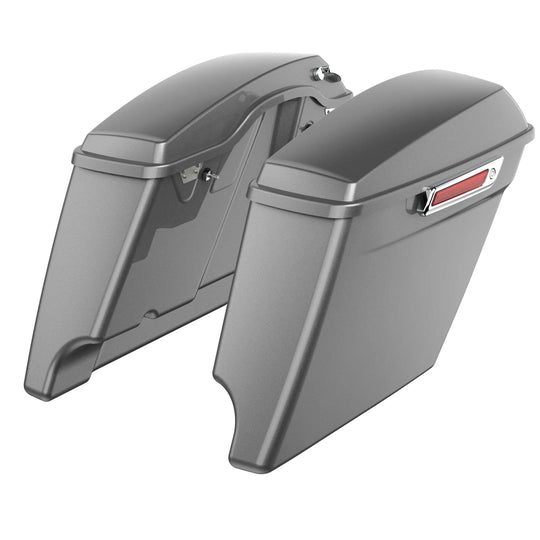 3.93'' STRETCHED SADDLEBAG BOTTOMS WITH LIDS FOR HARLEY DAVIDSON 2014+ TOURING - Mocardine