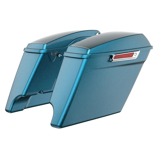 3.93'' STRETCHED SADDLEBAG BOTTOMS WITH LIDS FOR HARLEY DAVIDSON 2014+ TOURING - Mocardine
