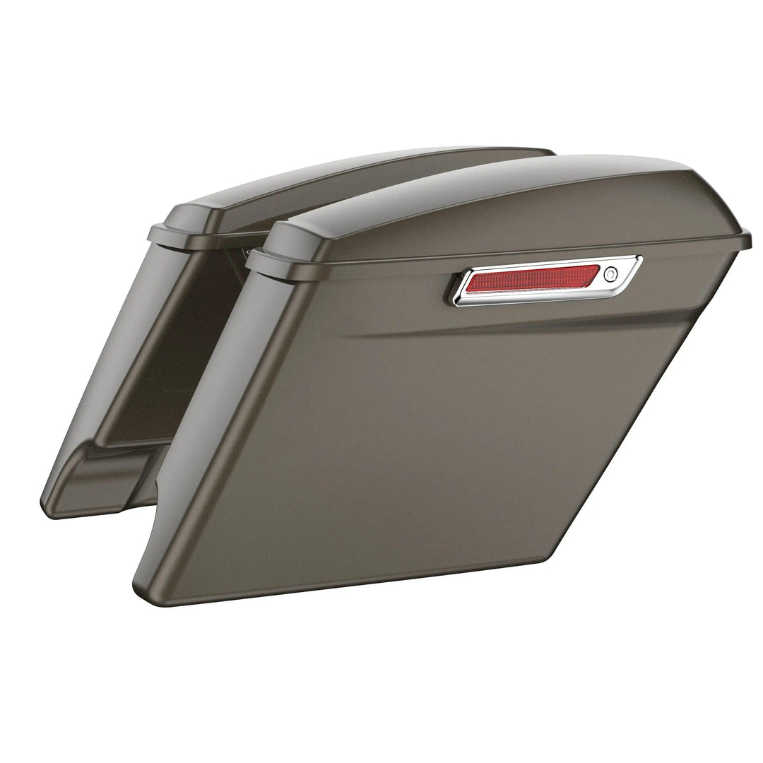 3.93'' STRETCHED SADDLEBAG BOTTOMS WITH LIDS FOR HARLEY DAVIDSON 2014+ TOURING - Mocardine