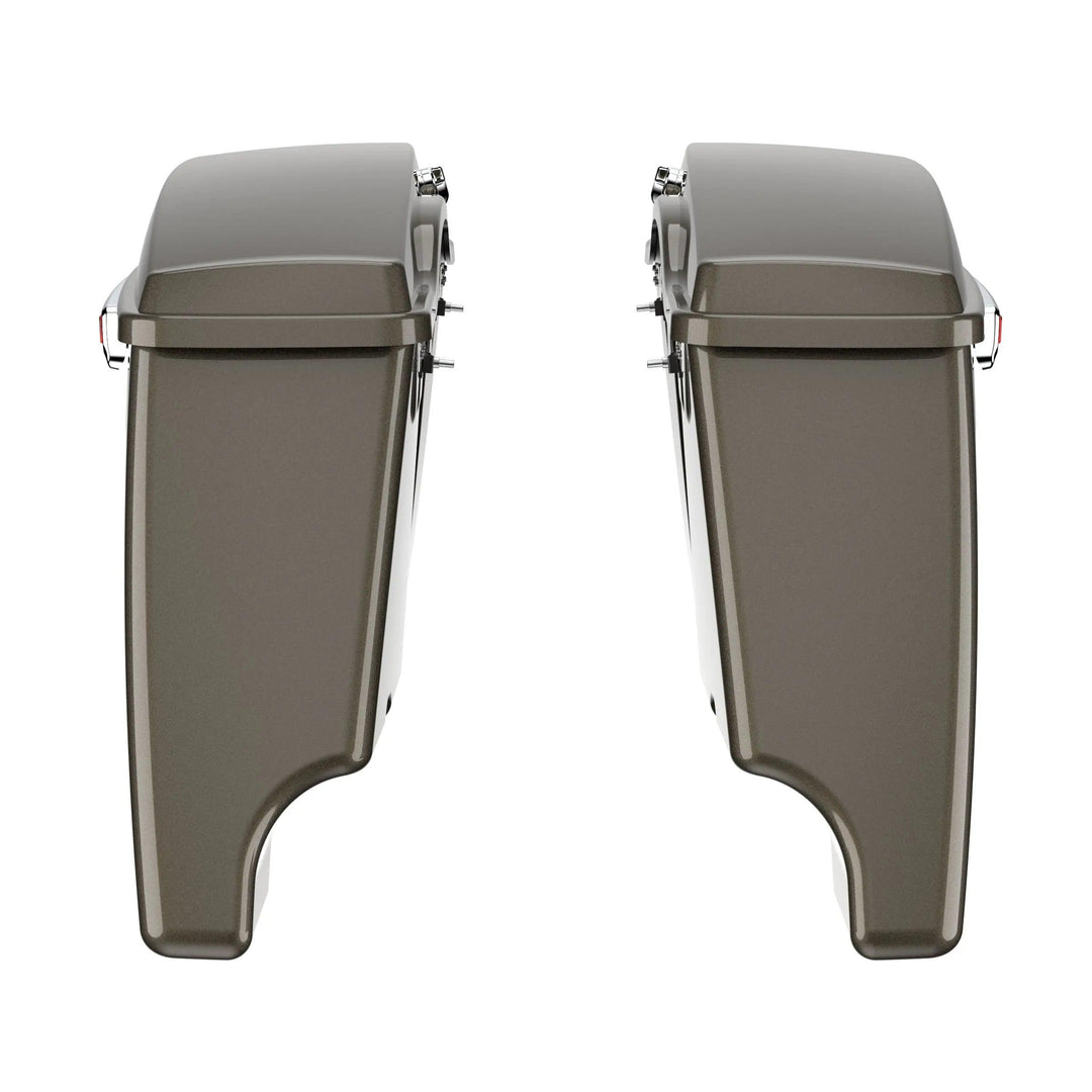 3.93'' STRETCHED SADDLEBAG BOTTOMS WITH LIDS FOR HARLEY DAVIDSON 2014+ TOURING - Mocardine