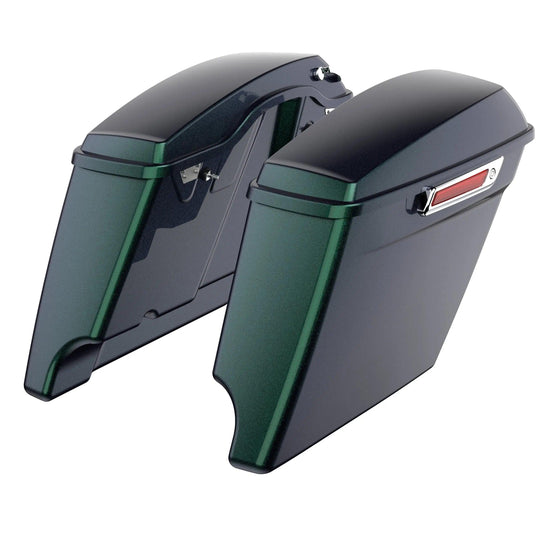 3.93'' STRETCHED SADDLEBAG BOTTOMS WITH LIDS FOR HARLEY DAVIDSON 2014+ TOURING - Mocardine