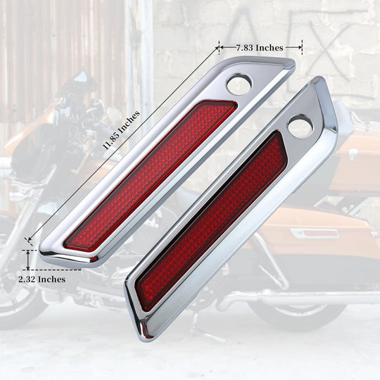 COLOR MATCHED SADDLEBAG LID LEVER & LATCH COVER SET KIT FOR 2014+ HARLEY TOURING