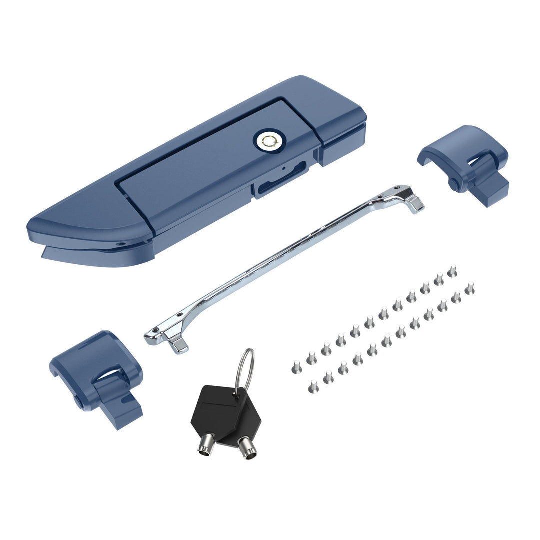 Tour Trunk Pack Latches and Hinges: Color-Matched Kit for Mocardine, Razor, Chopped, and King Tour Trunk Packs