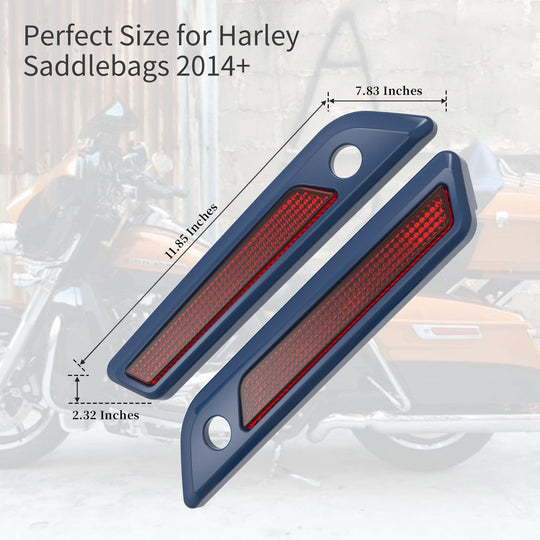 COLOR MATCHED SADDLEBAG LID LEVER & LATCH COVER SET KIT FOR 2014+ HARLEY TOURING - Mocardine