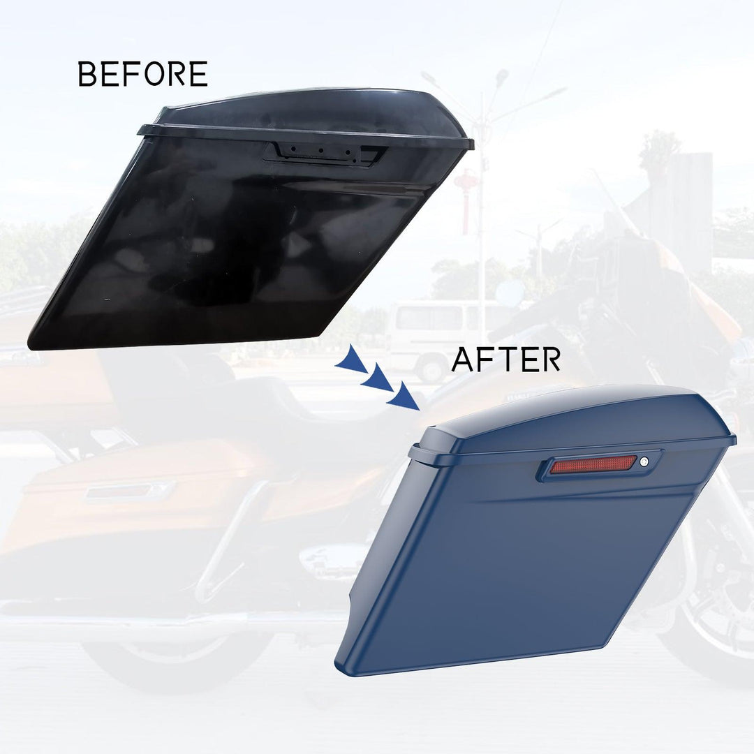 COLOR MATCHED SADDLEBAG LID LEVER & LATCH COVER SET KIT FOR 2014+ HARLEY TOURING - Mocardine