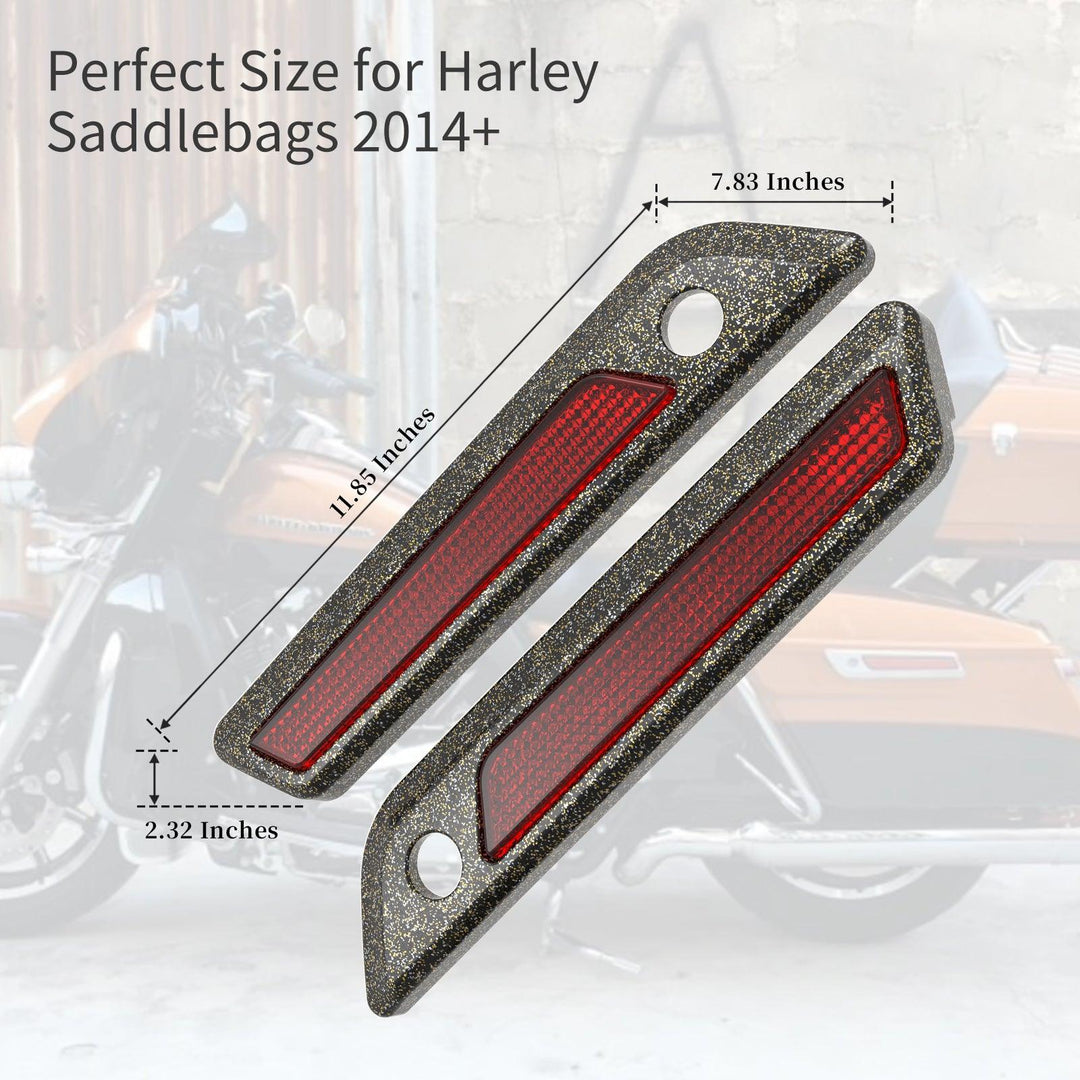 COLOR MATCHED SADDLEBAG LID LEVER & LATCH COVER SET KIT FOR 2014+ HARLEY TOURING - Mocardine