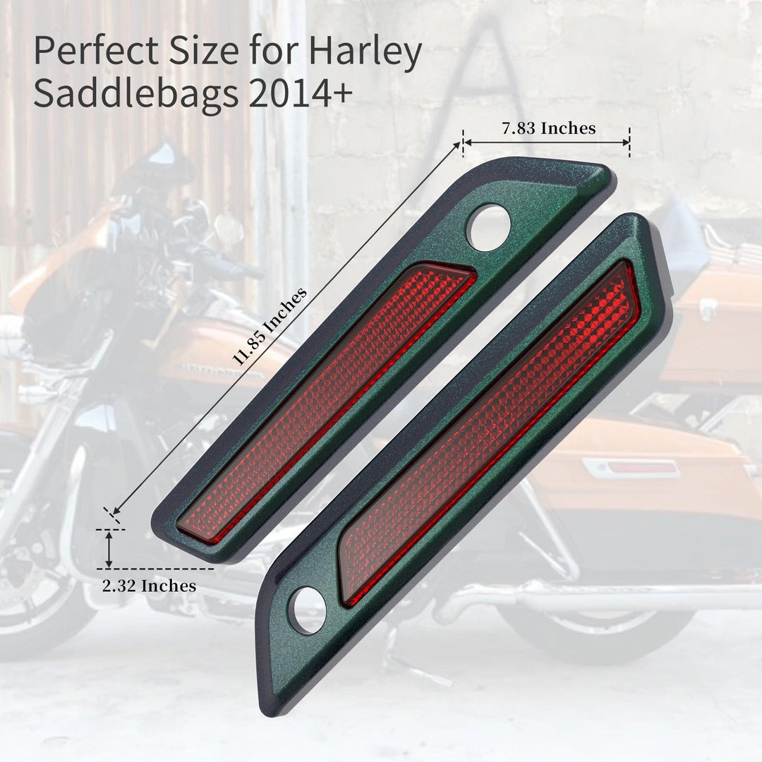 COLOR MATCHED SADDLEBAG LID LEVER & LATCH COVER SET KIT FOR 2014+ HARLEY TOURING - Mocardine
