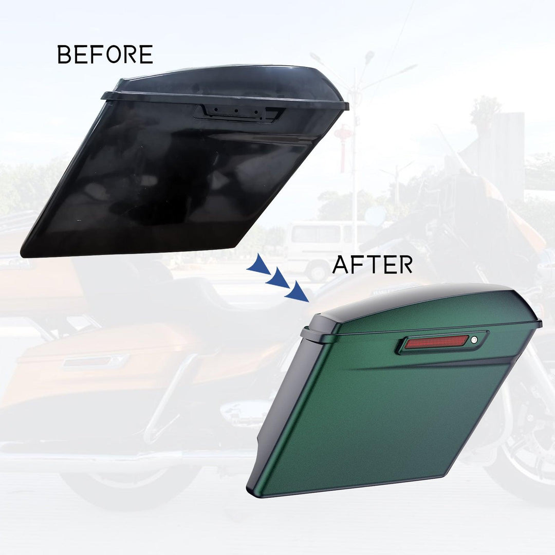 COLOR MATCHED SADDLEBAG LID LEVER & LATCH COVER SET KIT FOR 2014+ HARLEY TOURING - Mocardine