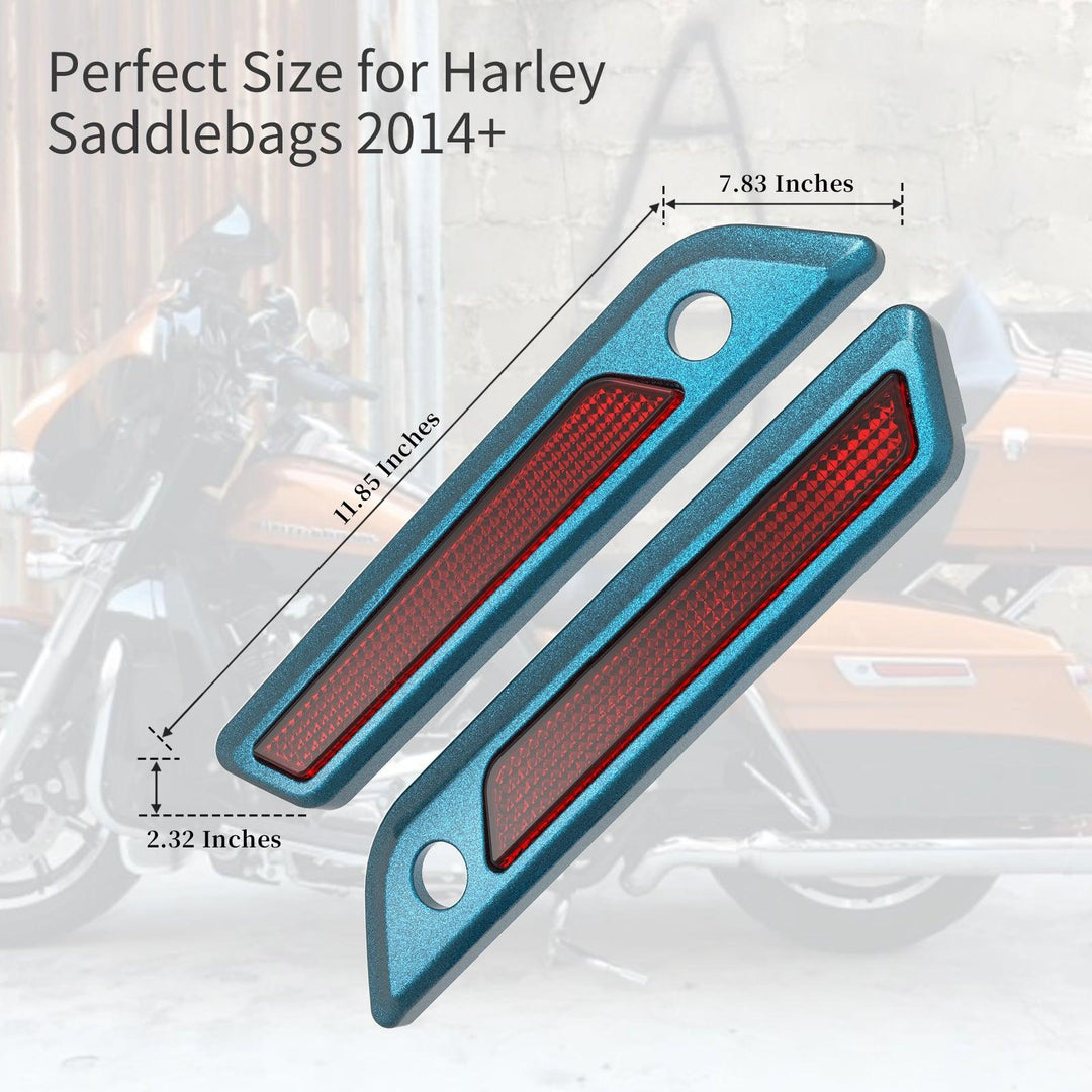 COLOR MATCHED SADDLEBAG LID LEVER & LATCH COVER SET KIT FOR 2014+ HARLEY TOURING - Mocardine