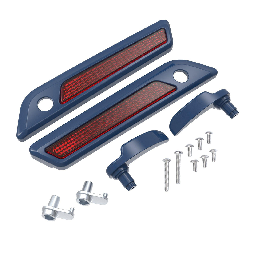 COLOR MATCHED SADDLEBAG LID LEVER & LATCH COVER SET KIT FOR 2014+ HARLEY TOURING - Mocardine