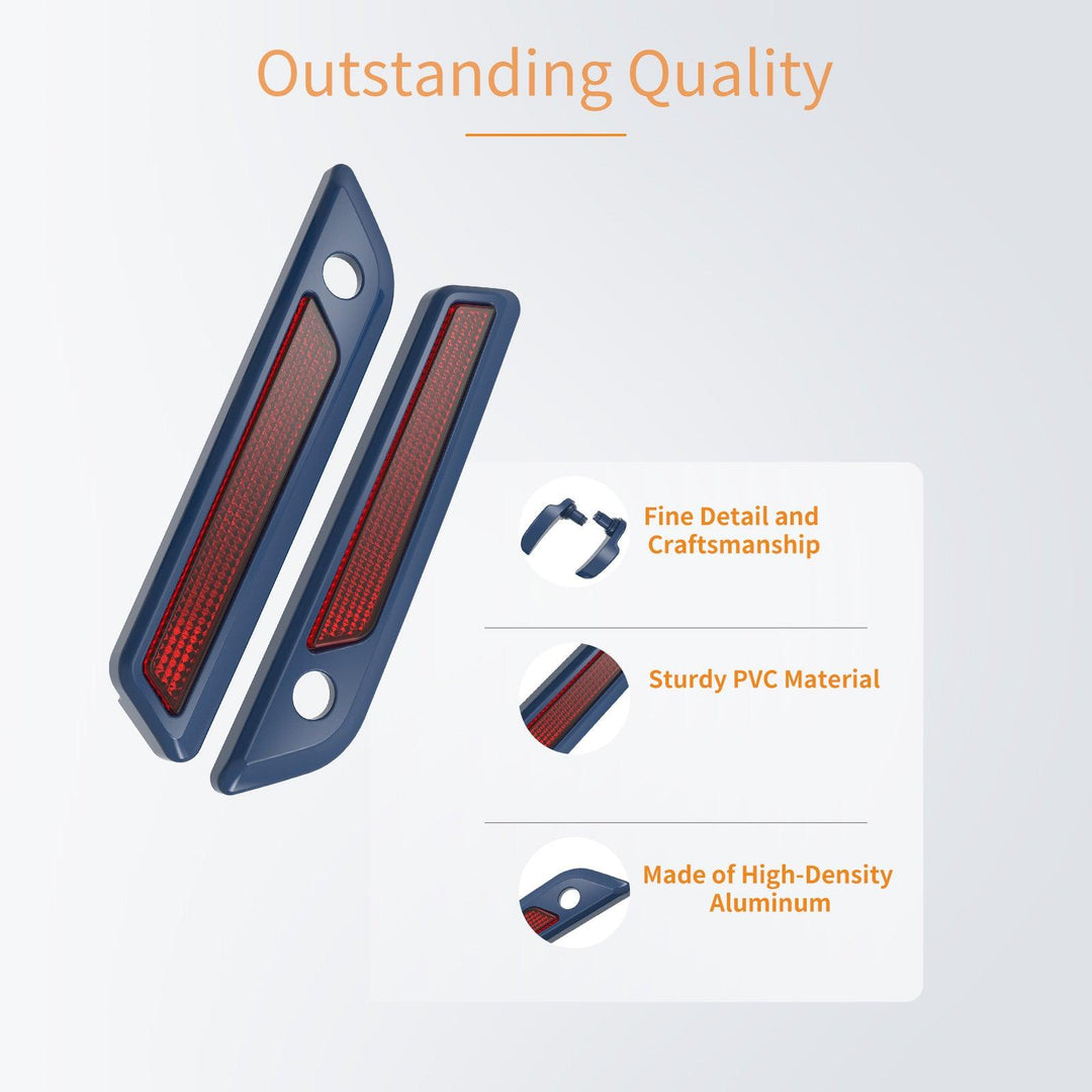 COLOR MATCHED SADDLEBAG LID LEVER & LATCH COVER SET KIT FOR 2014+ HARLEY TOURING - Mocardine