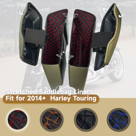 Saddlebag Liners Carpet Insert Fits for Harley ‘14-’23 - Mocardine