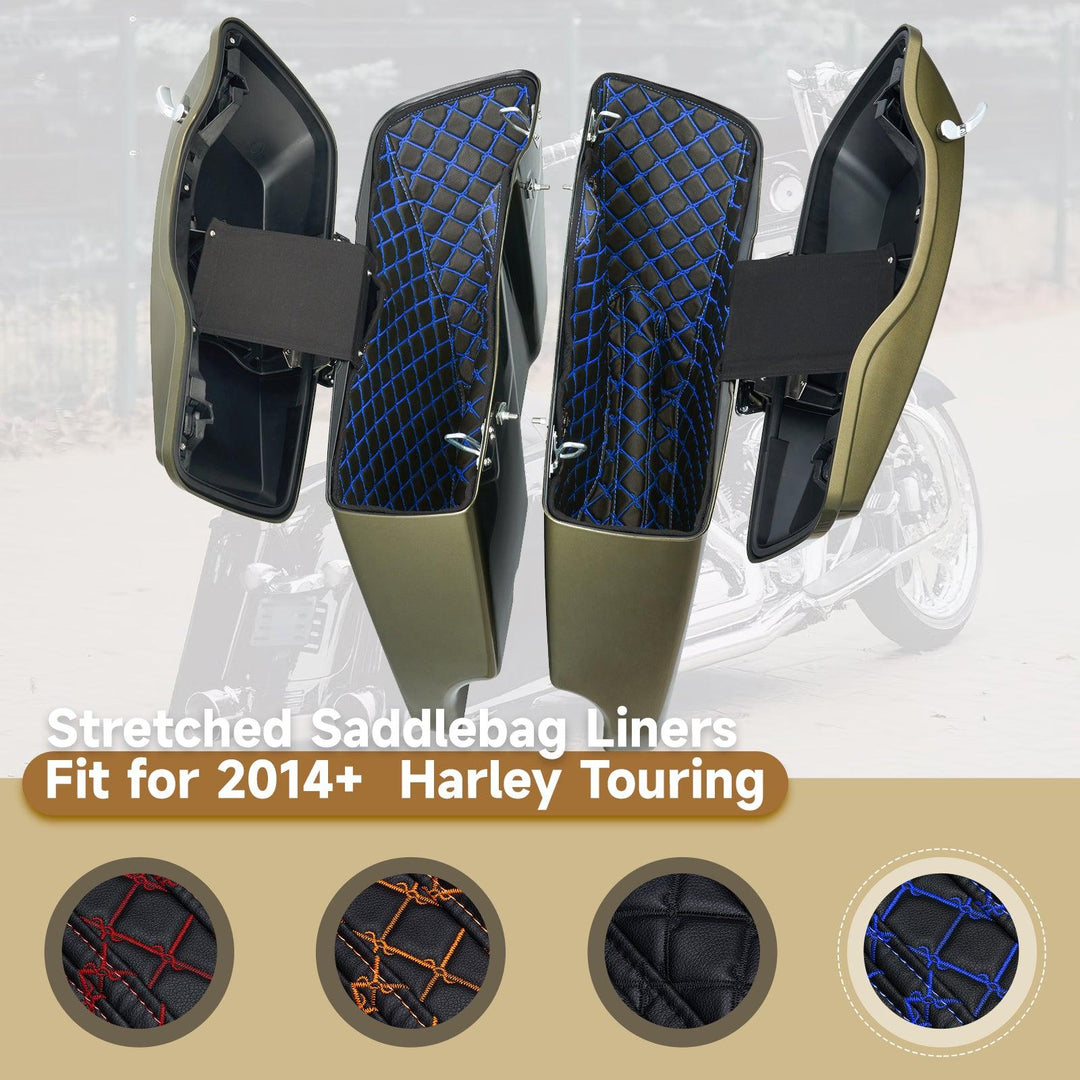 Saddlebag Liners Carpet Insert Fits for Harley ‘14-’23 - Mocardine