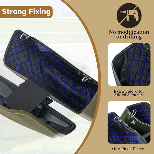 Saddlebag Liners Carpet Insert Fits for Harley ‘14-’23 - Mocardine