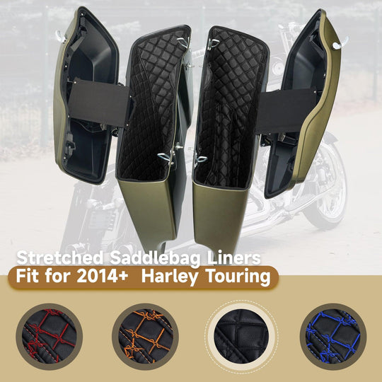 Saddlebag Liners Carpet Insert Fits for Harley ‘14-’23 - Mocardine