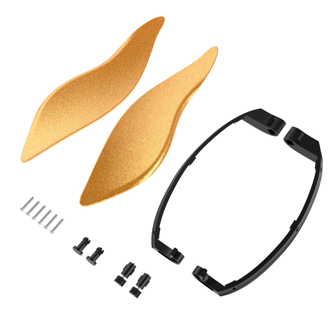 ADJUSTABLE FAIRING AIR DEFLECTORS FOR 2014-2023 HARLEY BATWING