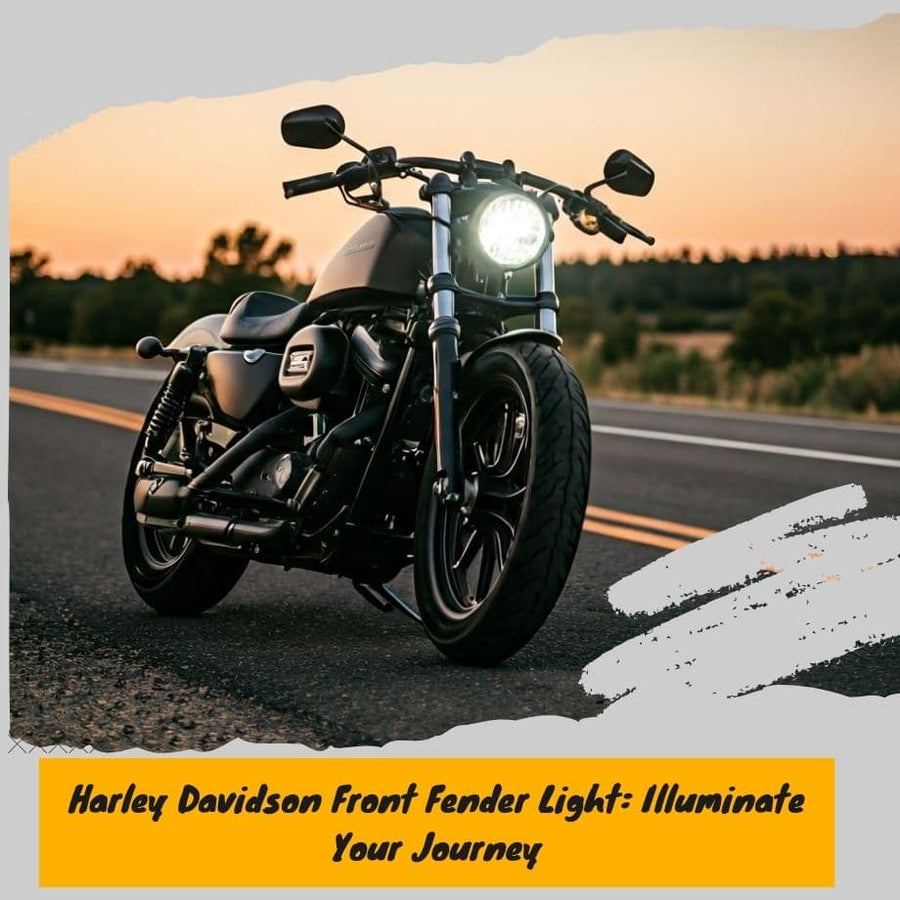 Harley Rider Front View Harley Davidson Front Fender Light: Illuminate Your Journey – Mocardine