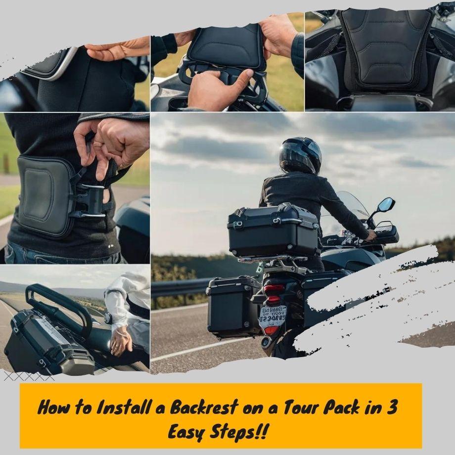 Tour Pack Arm Rests How to Install a Backrest on a Tour Pack in 3 Easy Steps!! – Mocardine