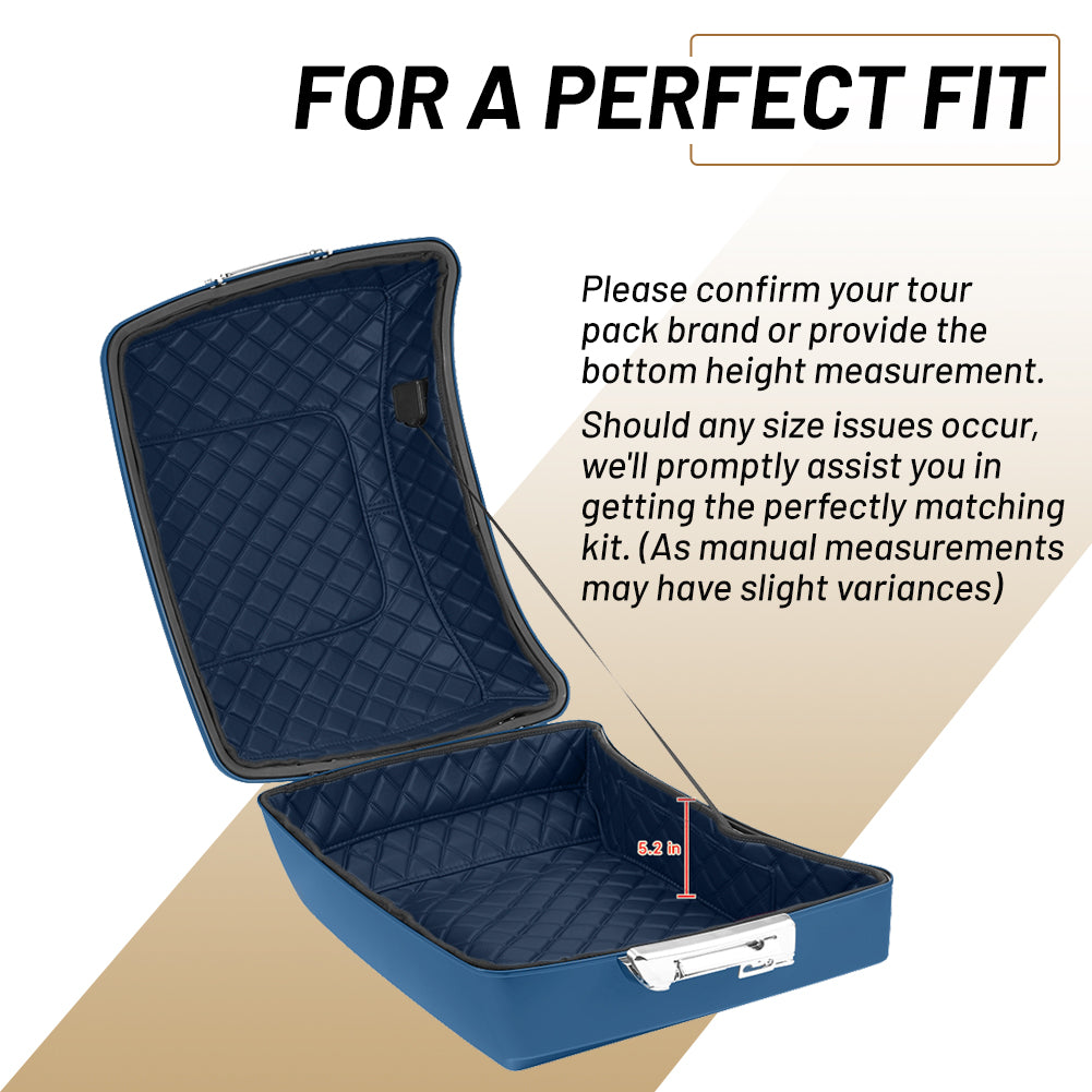 Tour Trunk Pack Organizer, Durable PU Leather Liner with Pockets