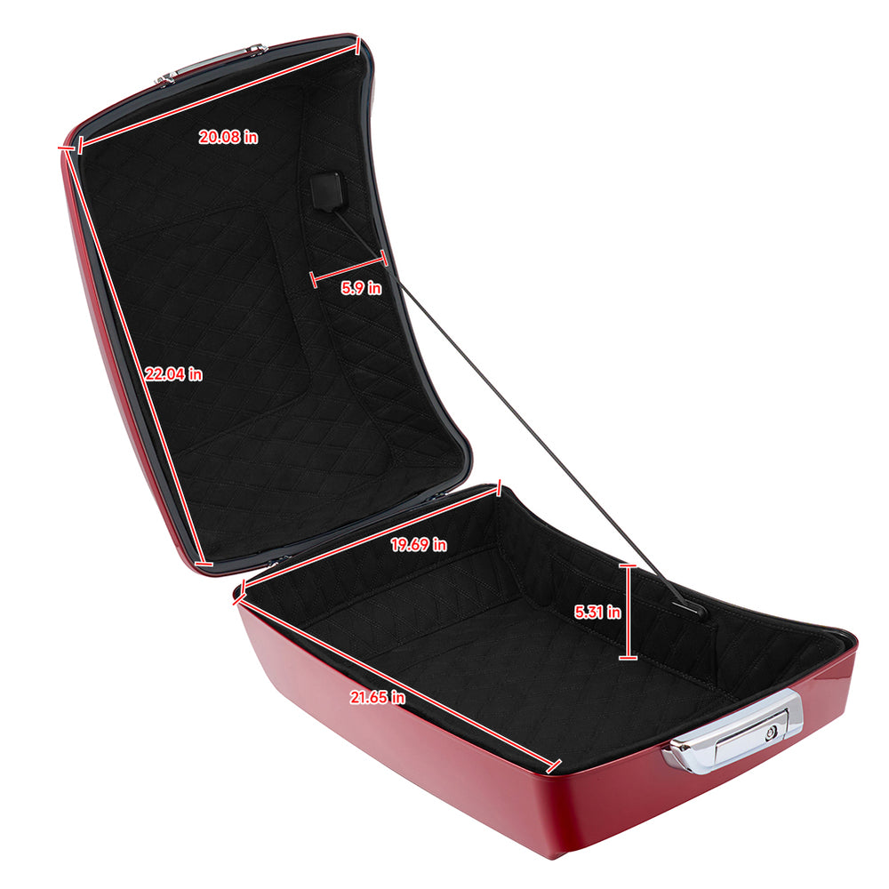 Tour Trunk Pack Liners Custom Stitching Liners Fit for 2014-2023 New Material More Abrasion-Resistant And Ductile Lozenge Pattern