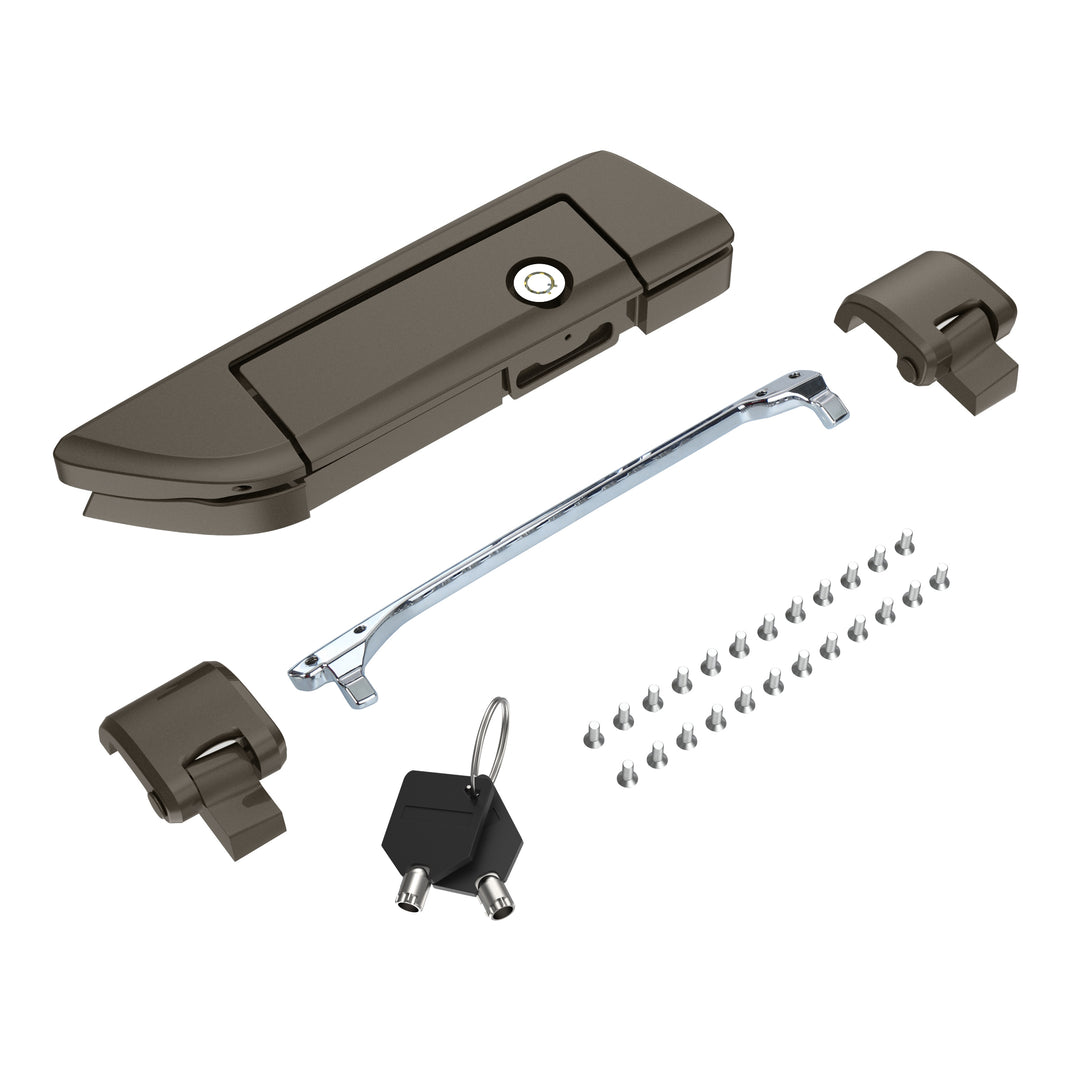 Tour Trunk Pack Latches and Hinges: Color-Matched Kit for Mocardine, Razor, Chopped, and King Tour Trunk Packs