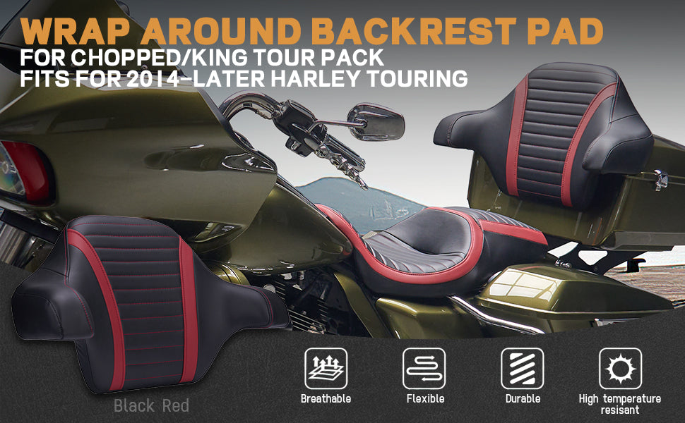 chopped tour pack wrap around backrest