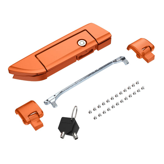 Harley Tour Pack Latches and Hinges: Color-Matched Kit for Mocardine, Razor, Chopped, and King Tour Paks