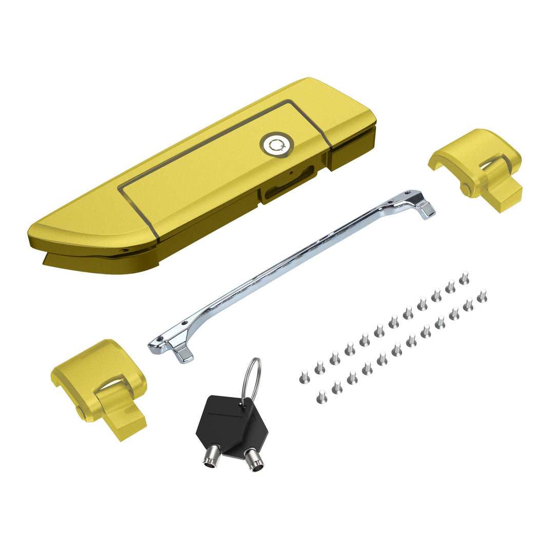 Harley Tour Pack Latches and Hinges: Color-Matched Kit for Mocardine, Razor, Chopped, and King Tour Paks