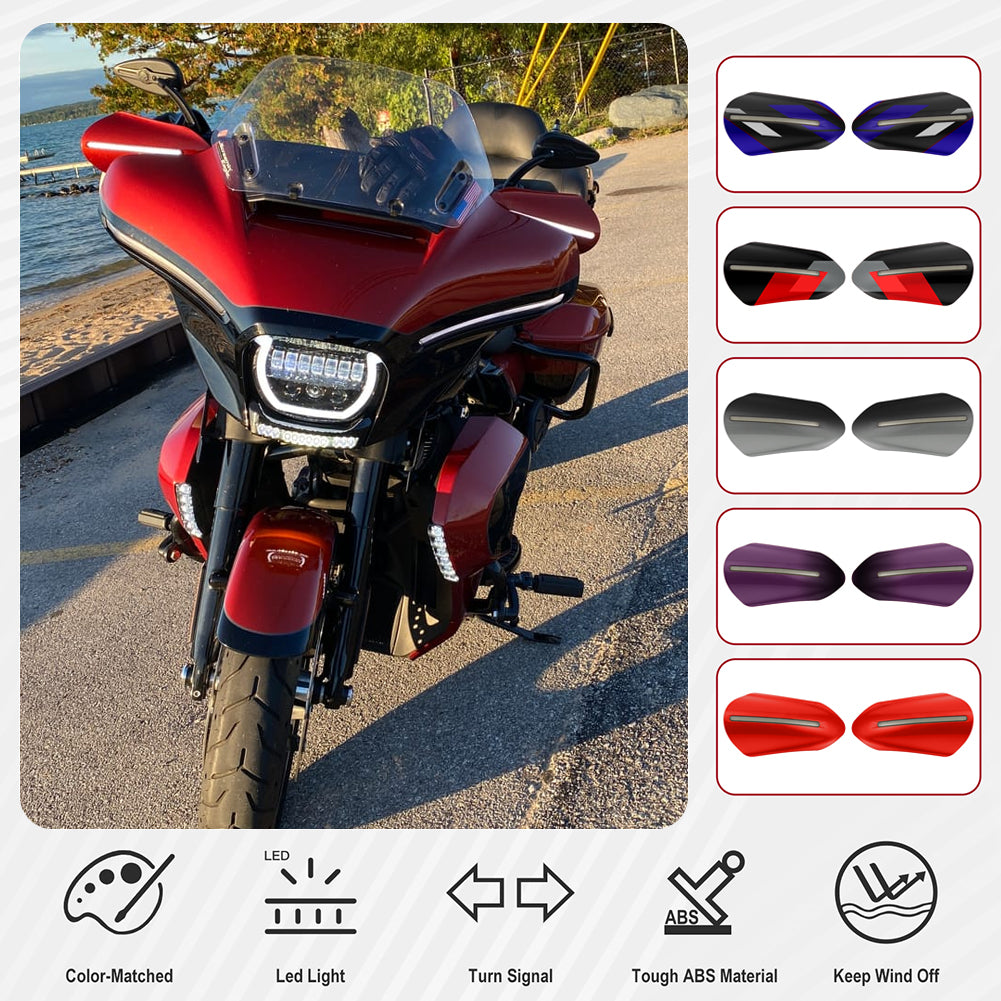 Hand Guards with LED for Touring & Softails