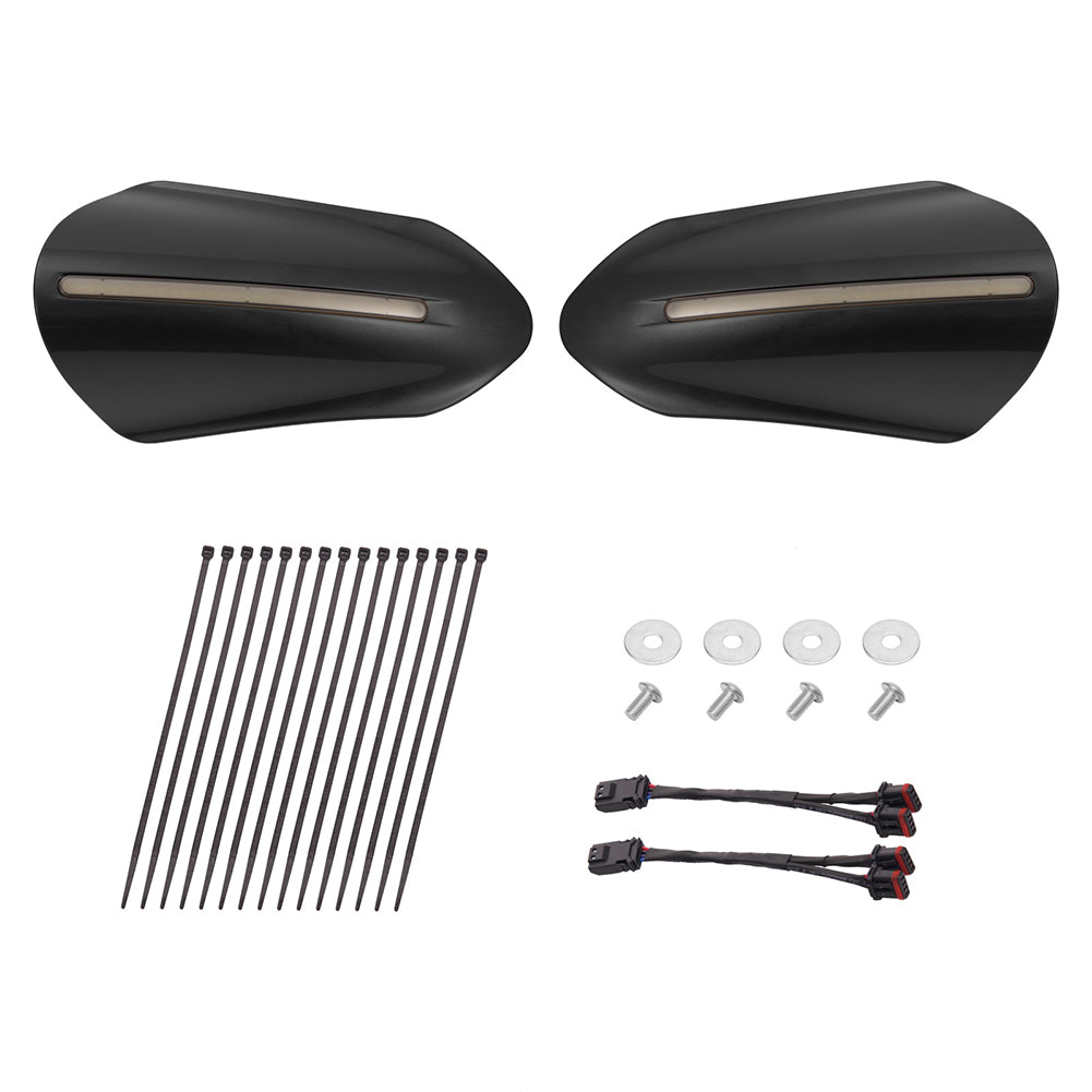 Color Matched hand guard with LED for Touring & Softails fit for 2009-2026