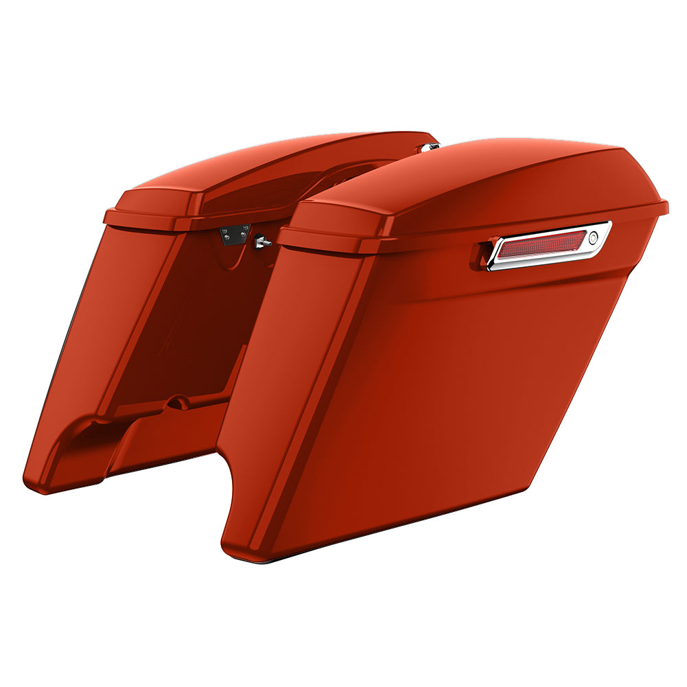 3.93'' STRETCHED SADDLEBAG BOTTOMS WITH LIDS FOR HARLEY DAVIDSON 2014+ TOURING