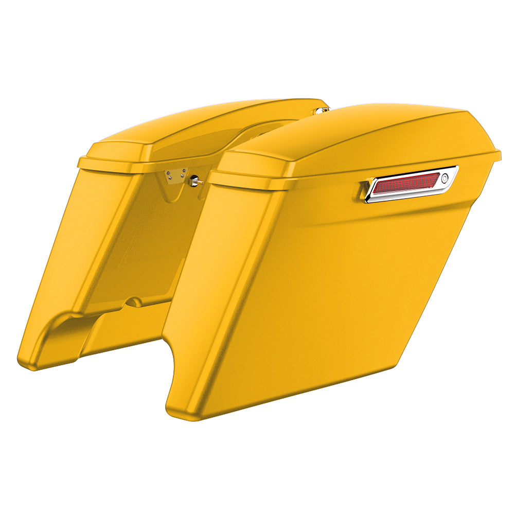 3.93'' STRETCHED SADDLEBAG BOTTOMS WITH LIDS FOR HARLEY DAVIDSON 2014+ TOURING