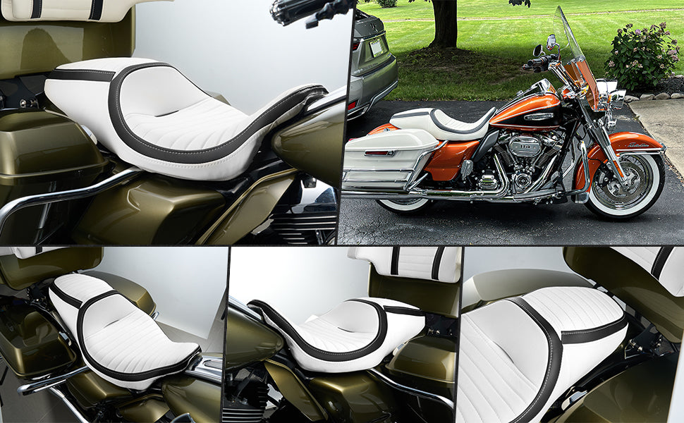 2-UP Passenger Seat for Harley Touring and Tri Glide - Premium