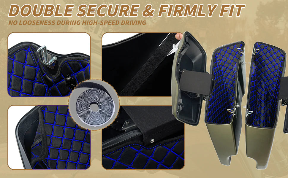 Saddlebag Liners Carpet Insert Fits for Harley 24+