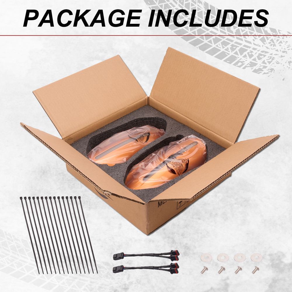 Color Matched hand guard with LED for Touring & Softails