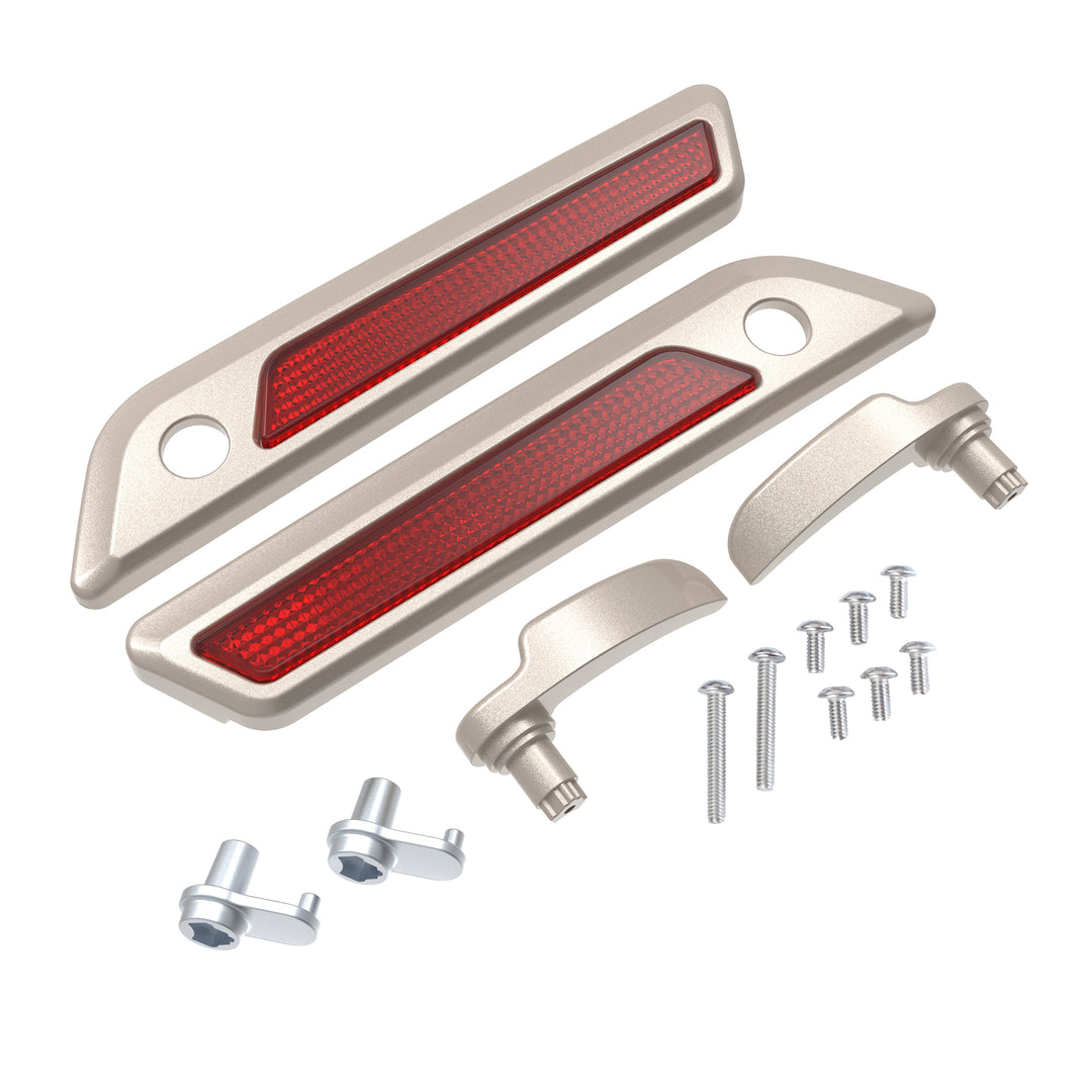COLOR MATCHED SADDLEBAG LID LEVER & LATCH COVER SET KIT FOR 2014+ HARLEY TOURING