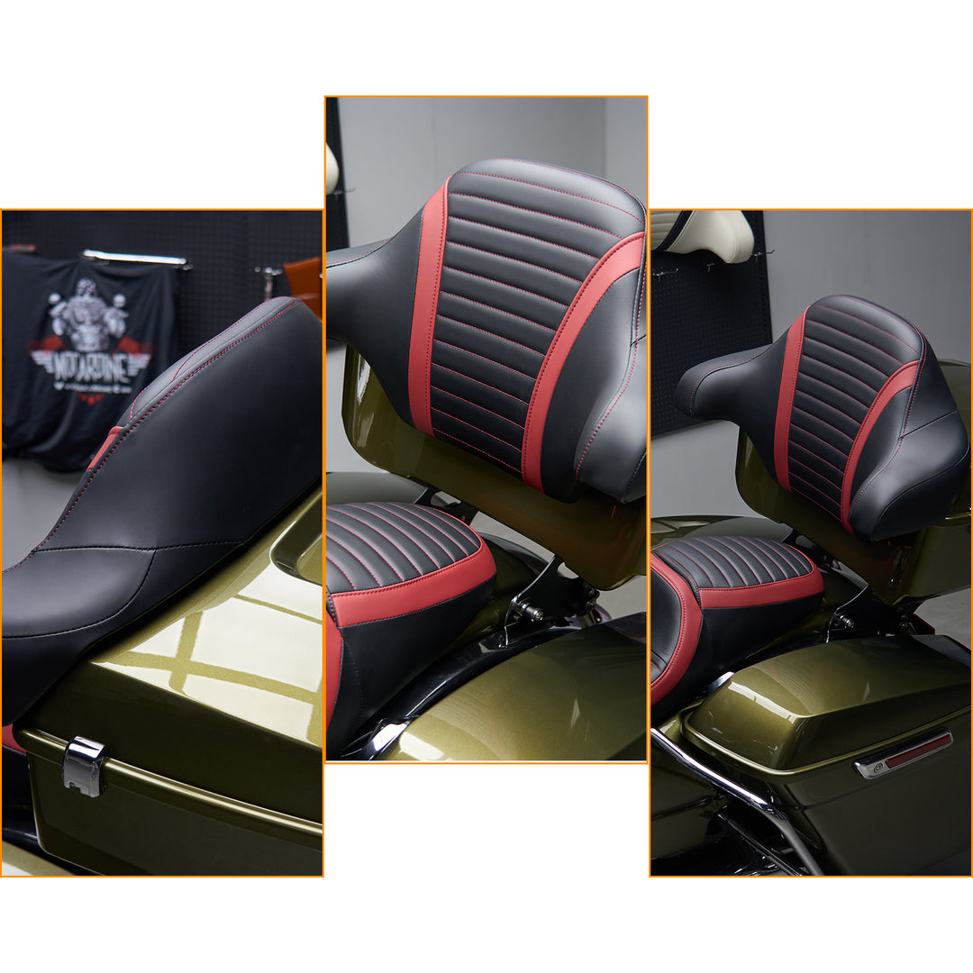 Wrap Around Backrest for King/Chopped Tour Trunk Pack For 2014-Later Touring