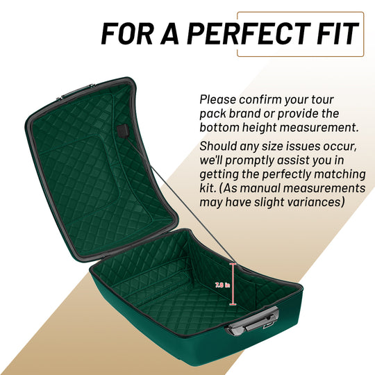 Tour Trunk Pack Organizer, Durable PU Leather Liner with Pockets