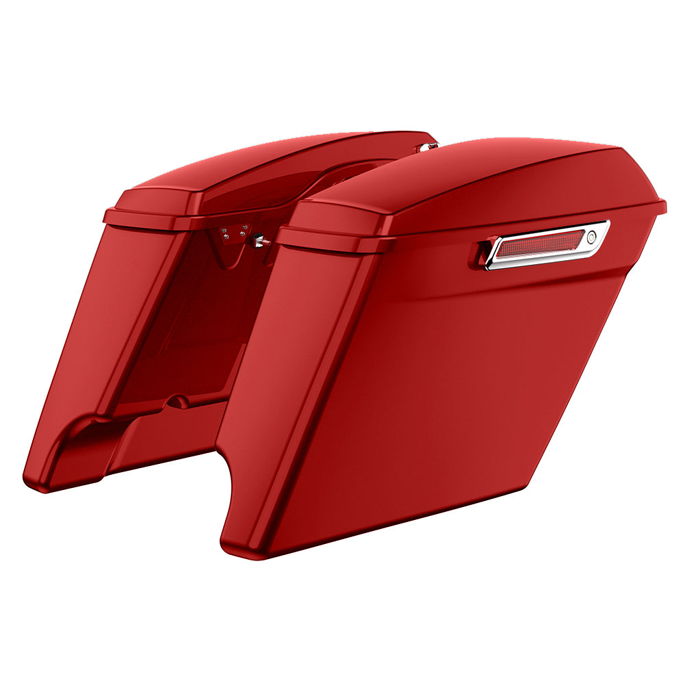 3.93'' STRETCHED SADDLEBAG BOTTOMS WITH LIDS FOR HARLEY DAVIDSON 2014+ TOURING
