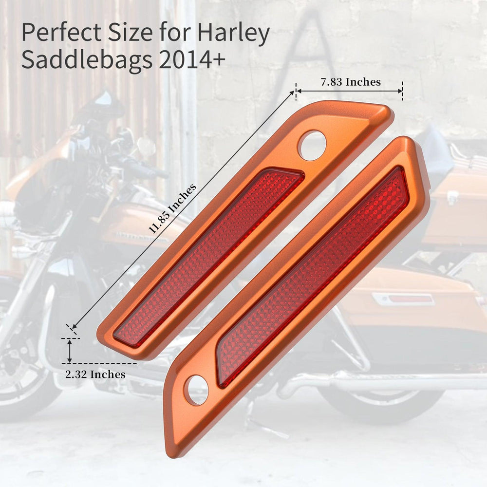 COLOR MATCHED SADDLEBAG LID LEVER & LATCH COVER SET KIT FOR 2014+ HARLEY TOURING - Mocardine