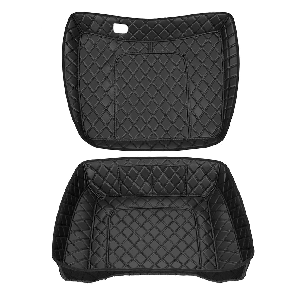 Harley Davidson Tour Pack Organizer – Custom Fit, Durable PU Leather Liner with 4 Pockets