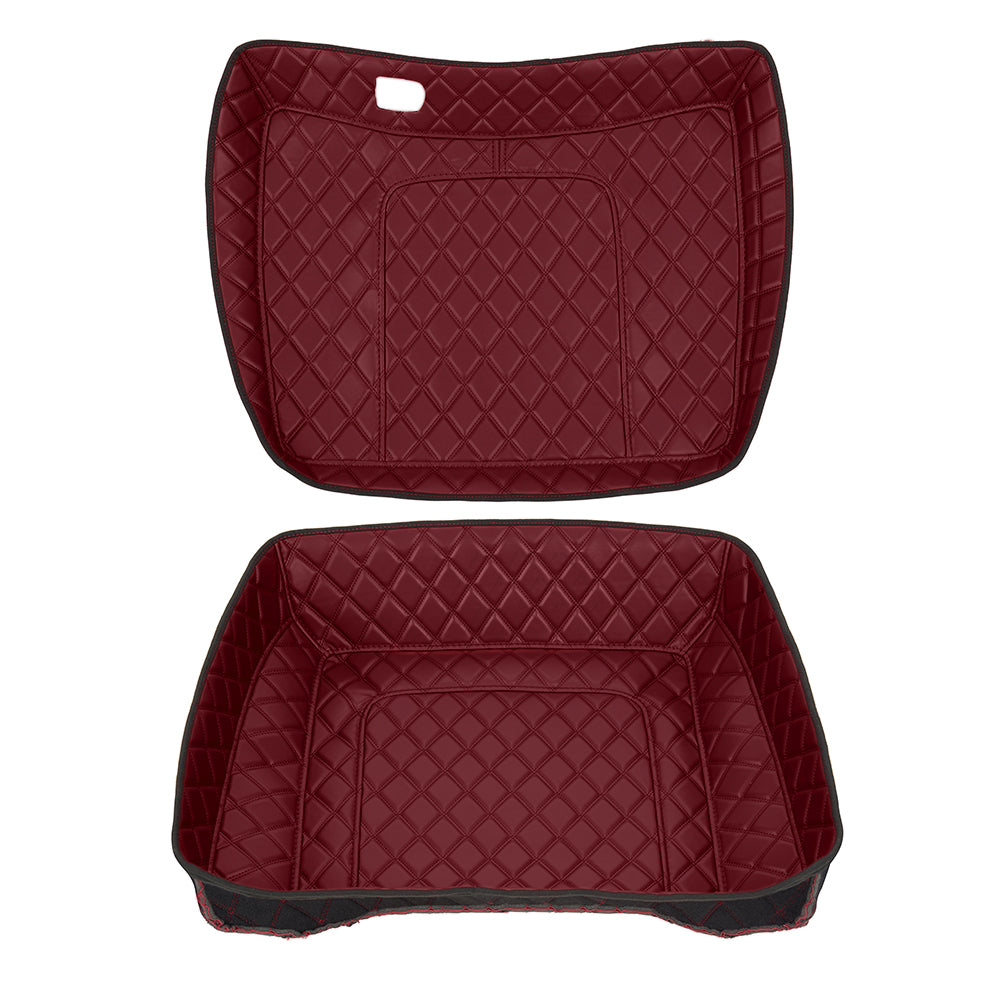 Harley Davidson Tour Pack Organizer – Custom Fit, Durable PU Leather Liner with 4 Pockets